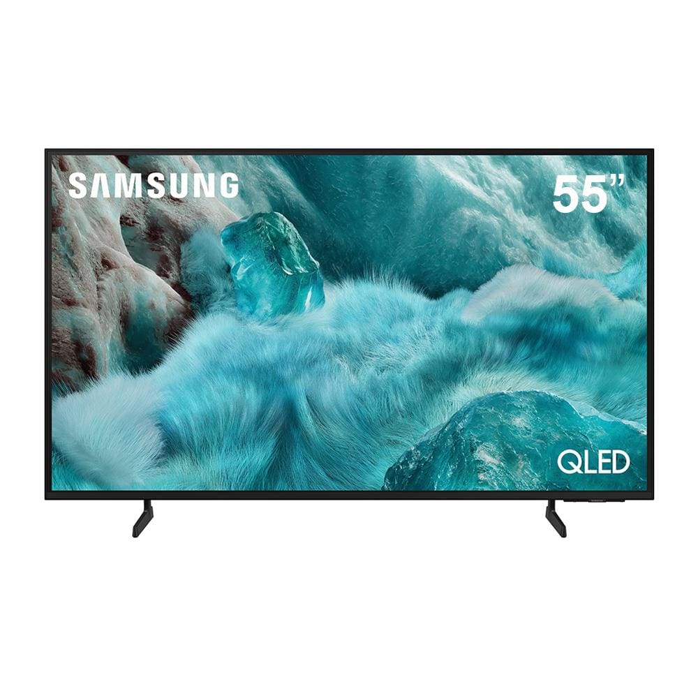 Smart TV QLED 55” 4K Samsung QN55Q7FAAGXZD, Vision AI, Processador com AI, Xbox Cloud Gaming, Controle por Gestos, Art Store, Alexa, Wi-Fi e Bluetooth