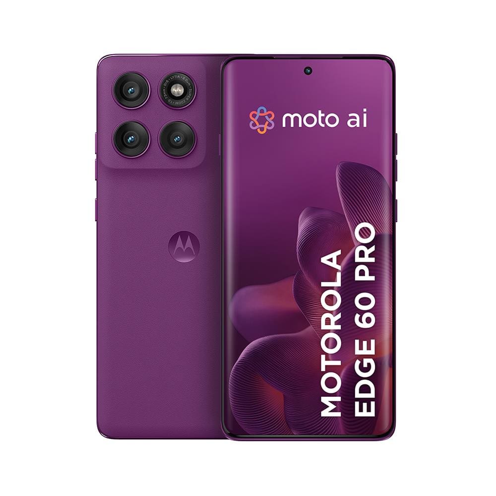 Smartphone Motorola Edge 60 Pro 5G Violeta 256GB, 12GB RAM + 12GB Ram Boost, Tela 6.7" 120Hz, Câmera Sony LYTIA 700C 50MP e Dimensity 8350 Extreme