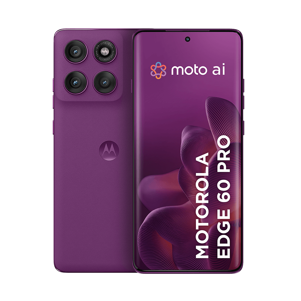 Smartphone Motorola Edge 60 Pro 6.7” 256GB 5G 120Hz pOLED Câmera 50MP Sony LYTIA 700C Violeta
