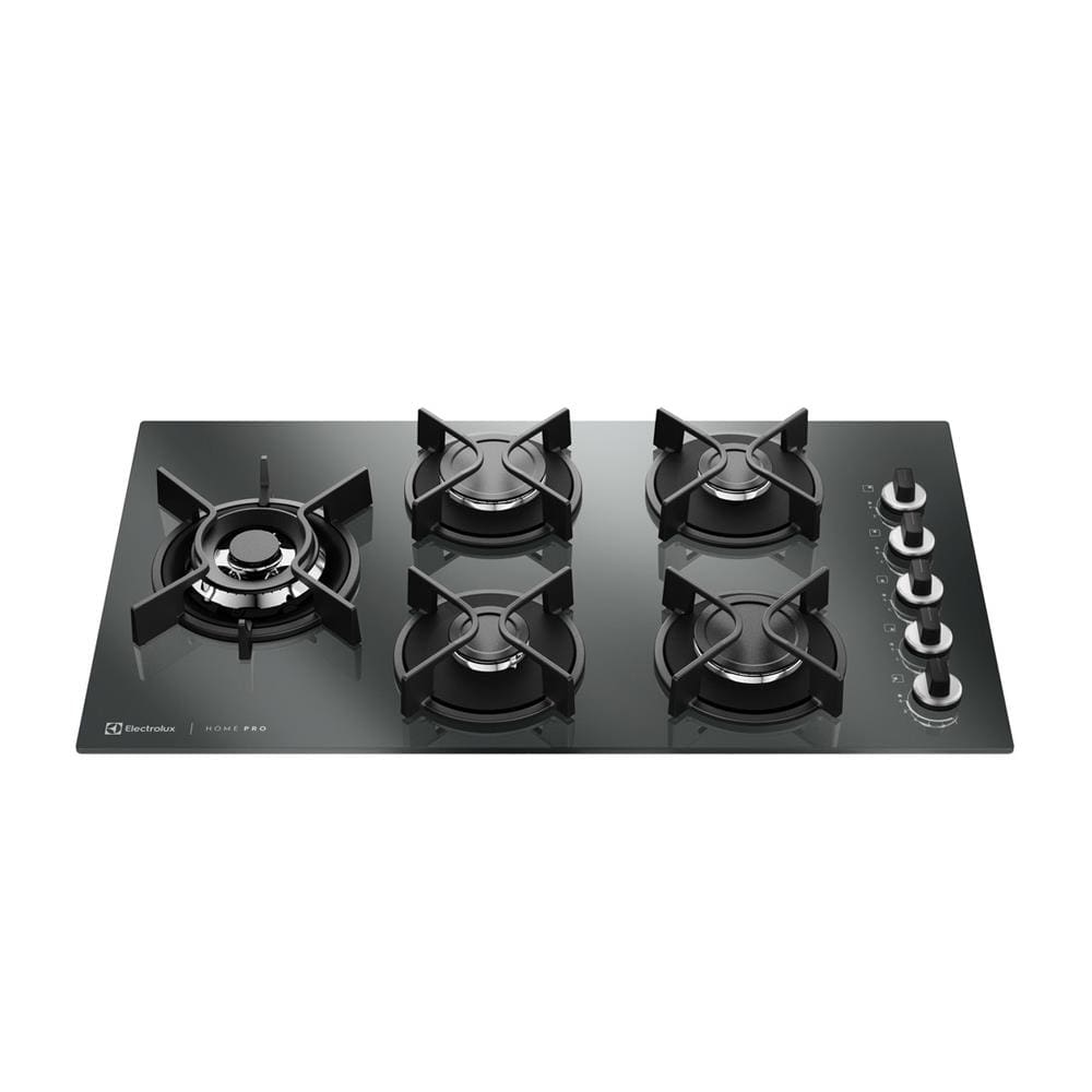 Cooktop 5 Bocas a Gás Electrolux KE5HP Espelhado Chama Precisa e Multi Bivolt