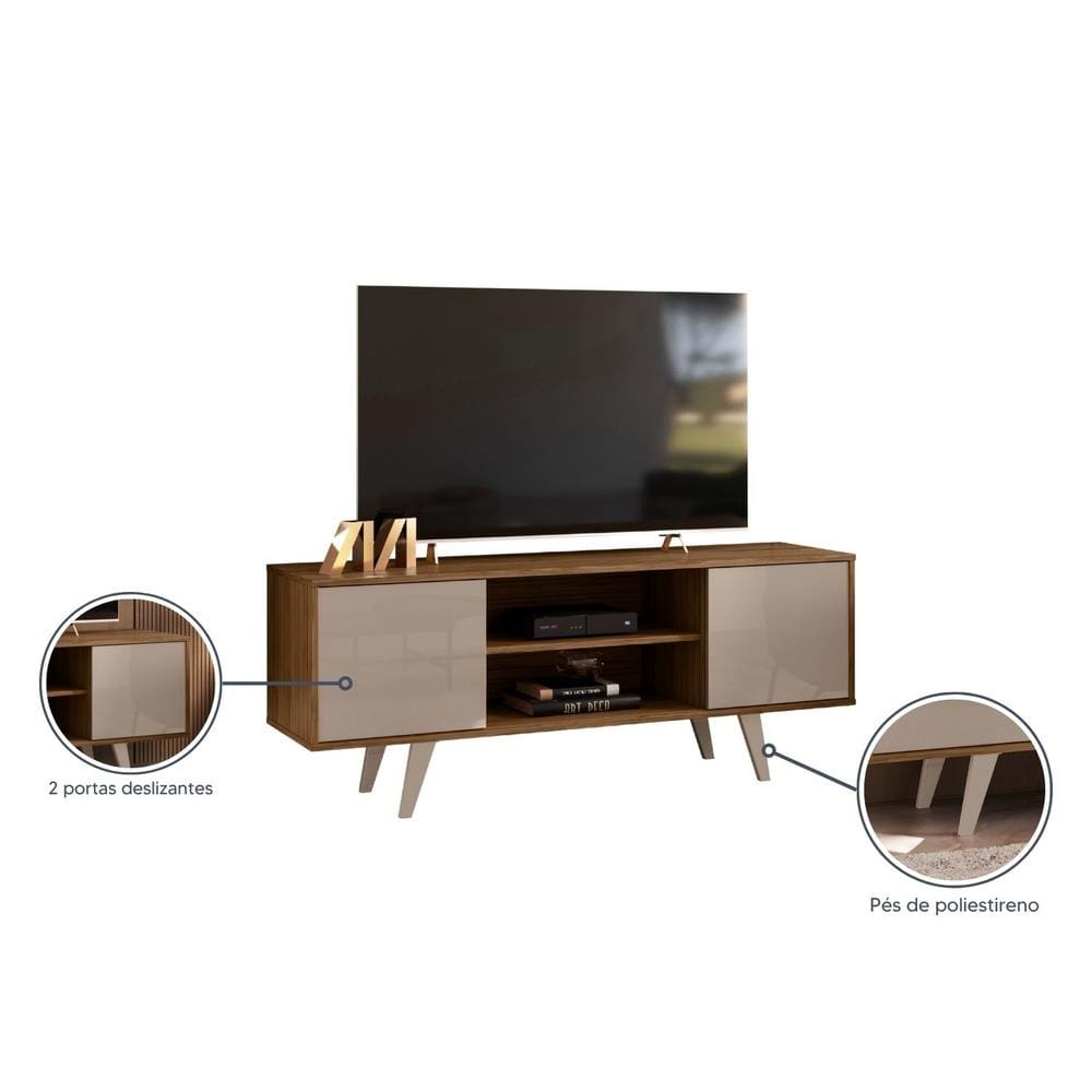 Rack Madetec Lisboa 136cm Suporta TV | Casas Bahia