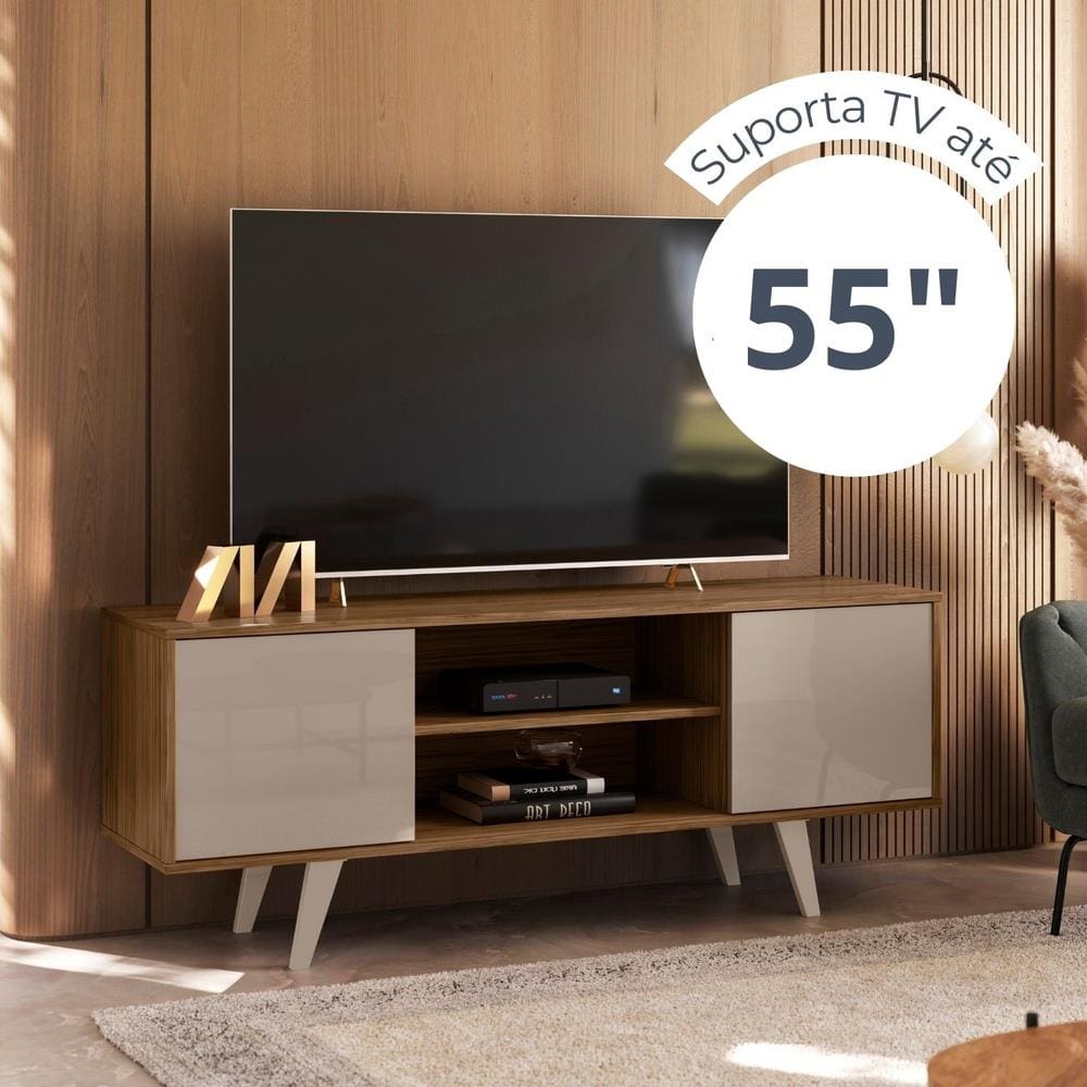 Rack Madetec Lisboa 136cm Suporta TV | Casas Bahia