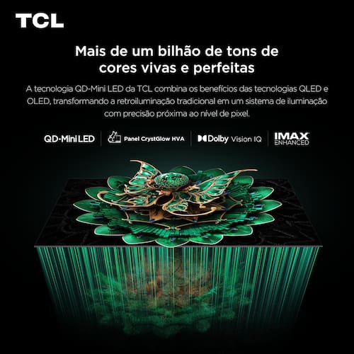 Smart TV TCL 65”4K QD-Mini Led | Casas Bahia