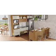 Painel de Ilha Nesher em MDF 15mm - 200cm de largura – Nature