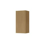 Armário Aéreo Nesher Rainha em MDF 15mm com 1 Porta e 1 Prateleira - 40cm de largura – Nature