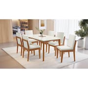 Mesa de Jantar Retangular Nesher Monalisa com 160 cm de Largura