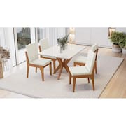 Mesa de Jantar Retangular Nesher Donna com 120 cm de Largura