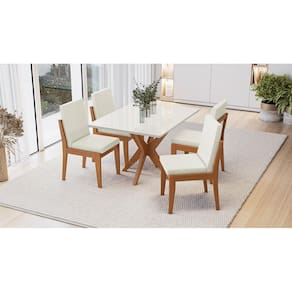 Mesa de Jantar Retangular Nesher Donna com 120 cm de Largura
