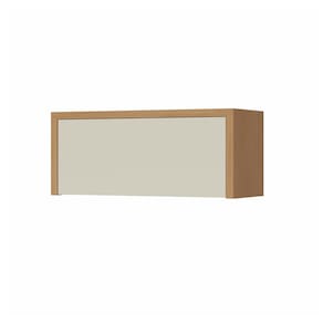 Armário Aéreo Geladeira Nesher Condessa com 1 Porta Basculante 80 cm - Carvalho/Greige
