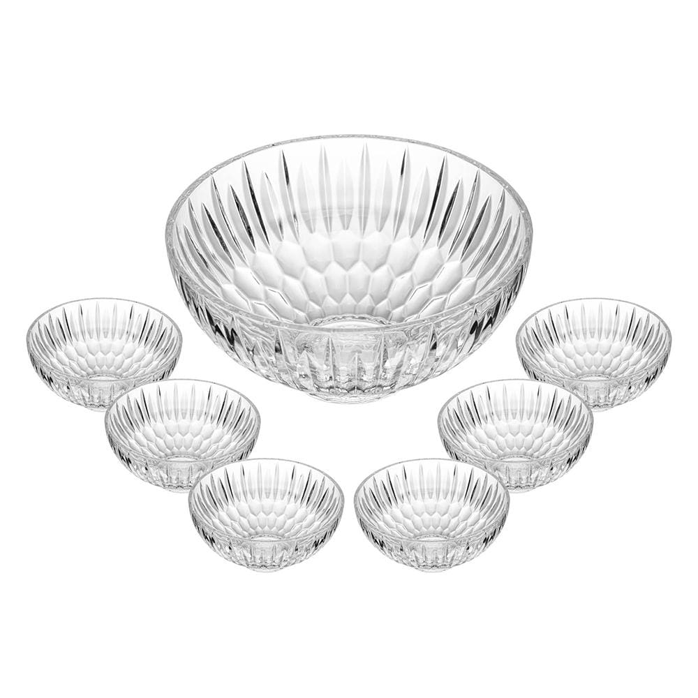 Conjunto 7 Peças Sobremesa Wolff Raios Vidro Design Elegante e Sofisticado