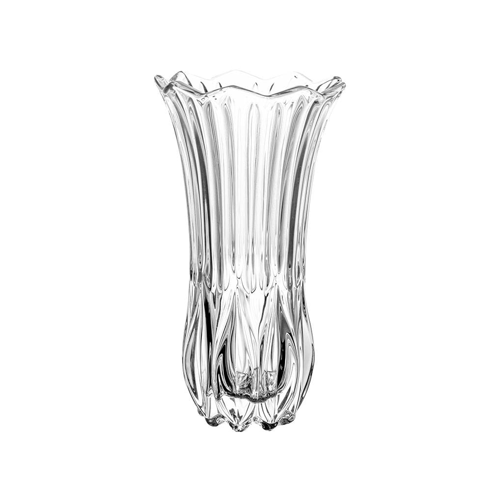 Vaso Wolff Tulipa Vidro 10x10x19cm Design Elegante Transparente