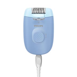Depilador Philips Satinelle-C BRE247/00 Luz LED Cabeça Lavável 2 Velocidades Azul e Branco Bivolt