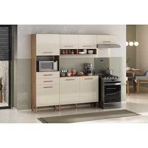 Cozinha Compacta Atualle Fortaleza 187cm 7 Portas 2 Gavetas MDP