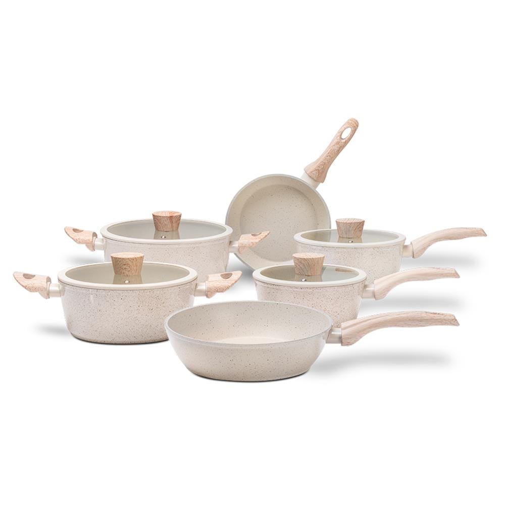 Jogo de Panelas Indução 6 Peças Brinox Sirius Antiaderente Mineral Resist