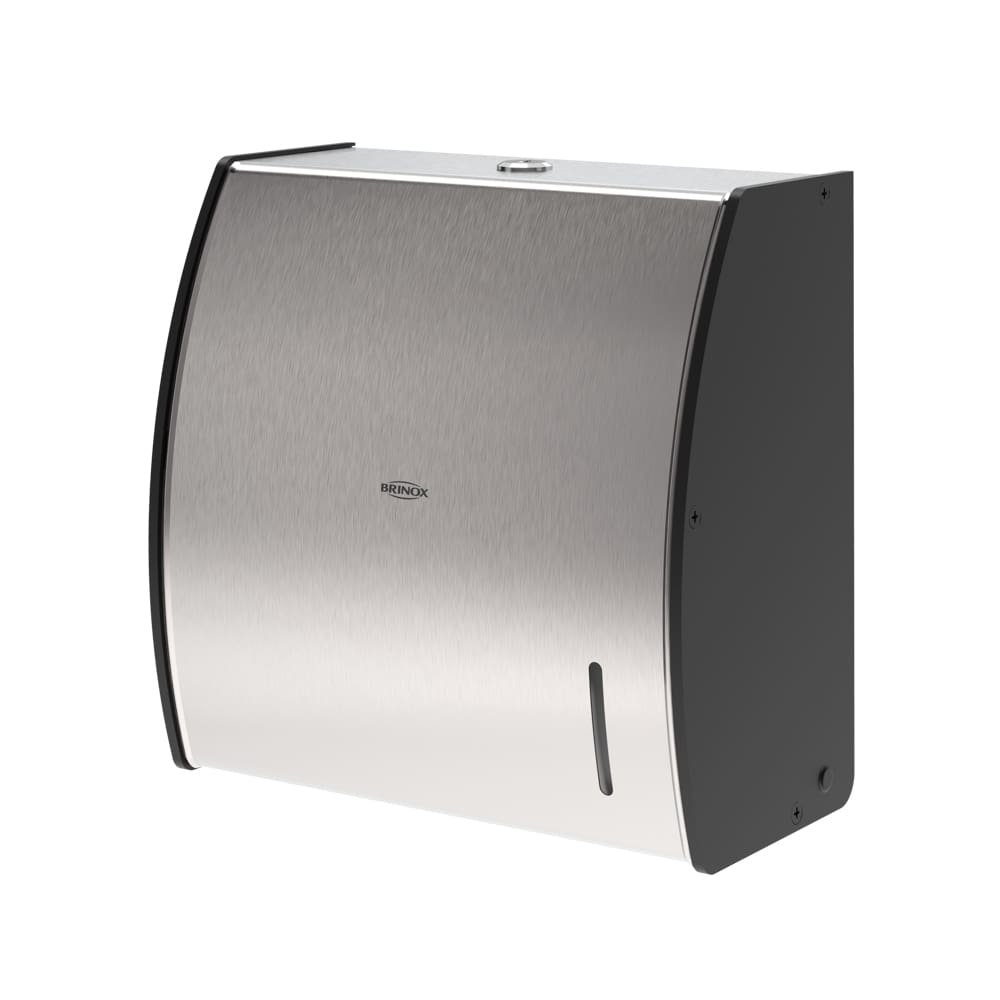 Dispenser Parede Papel Toalha Brinox Decorline Inox Preto