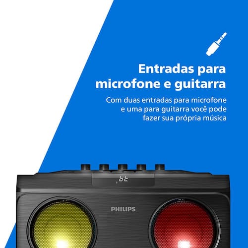 Caixa de Som Philips Party Speaker TAX5509 Casas Bahia
