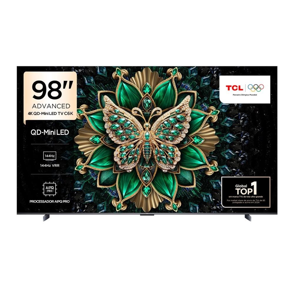 Smart TV 98” TCL 98C6K 4K QD-Mini LED Google TV 144Hz