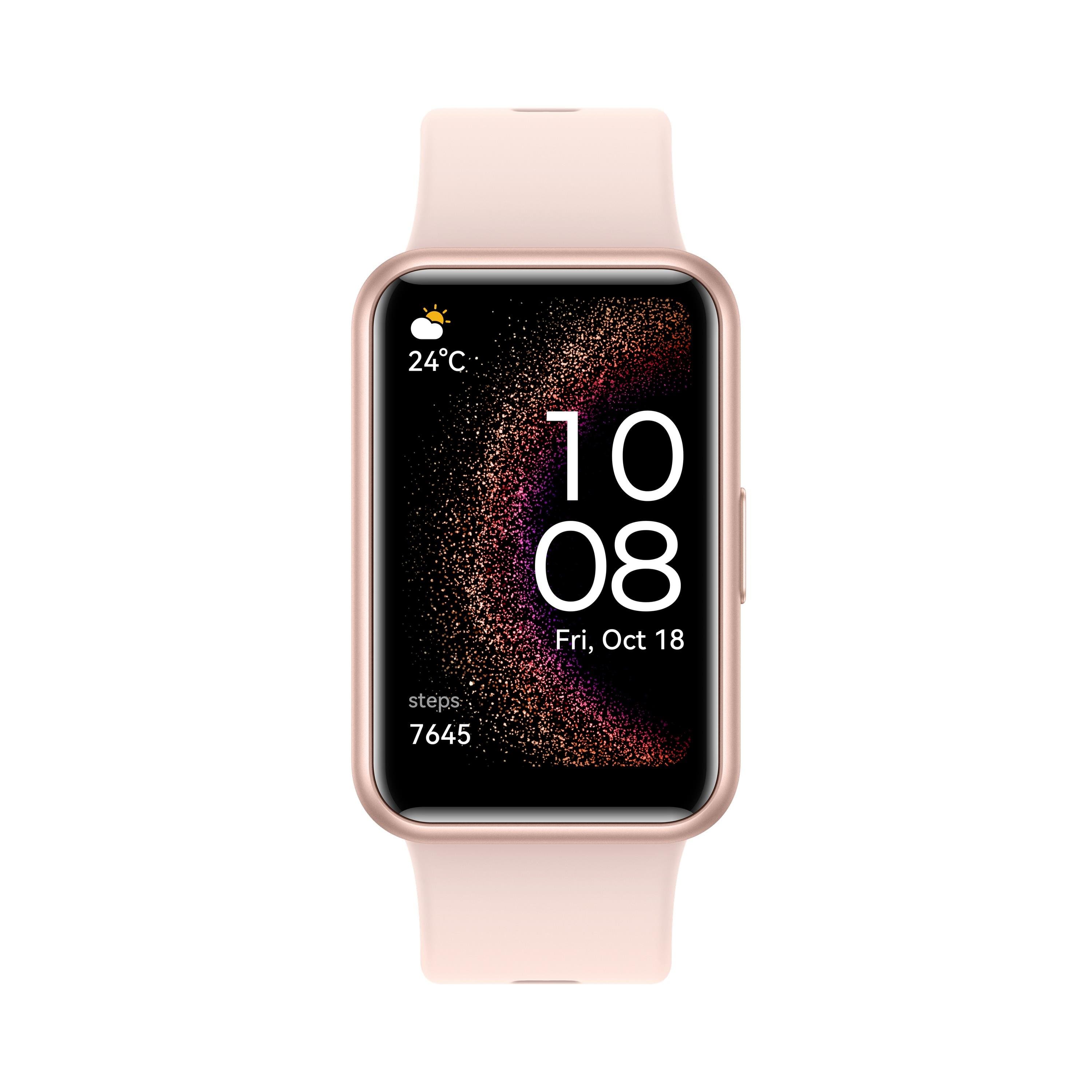Smartwatch Huawei Watch Fit SE AMOLED 1.64” IP64 4GB Memória, Monitor Cardíaco Rosa