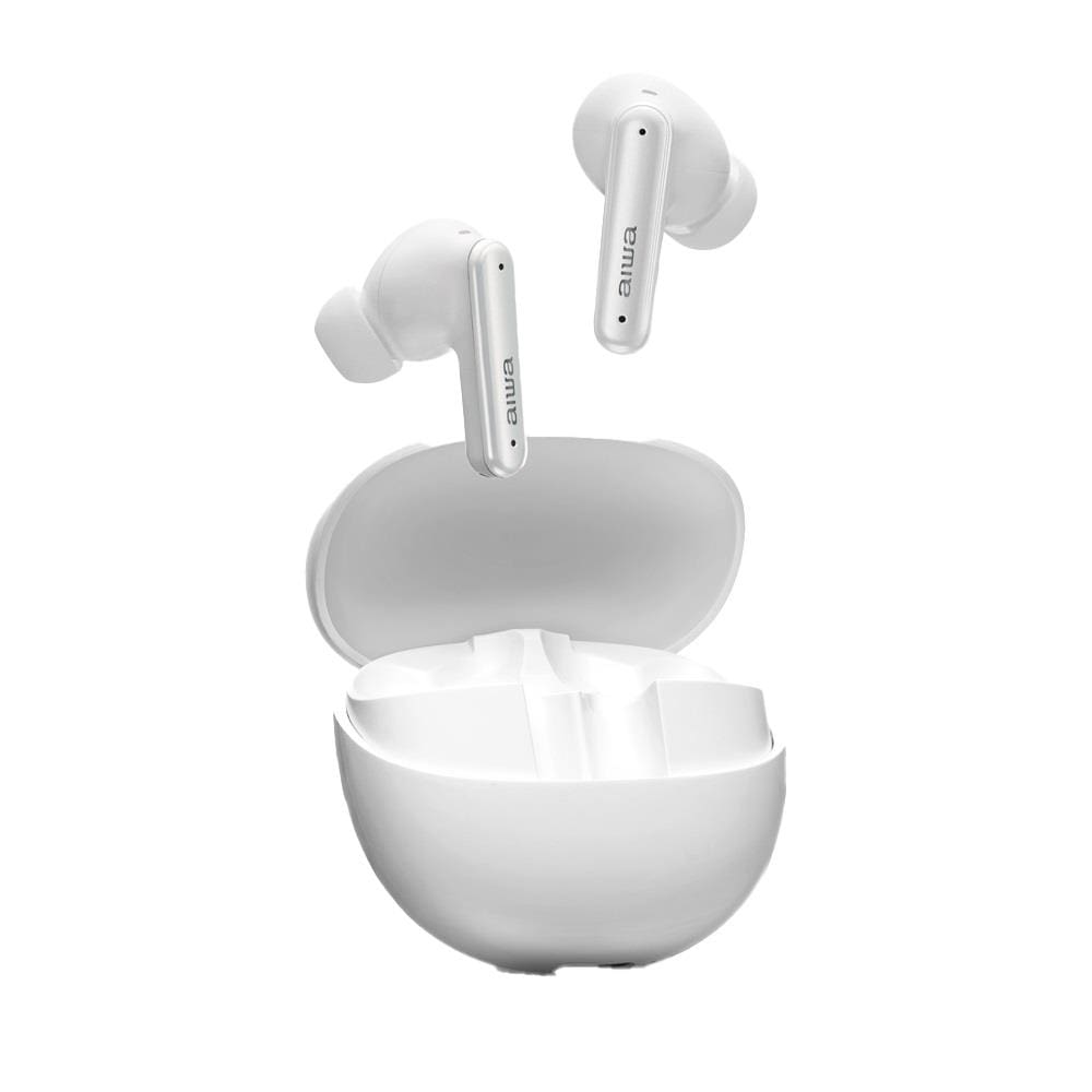 Fone de Ouvido Earbud AIWA AWS-EB-04-W Cancelamento de Ruído IPX4 26h de Bateria Branco