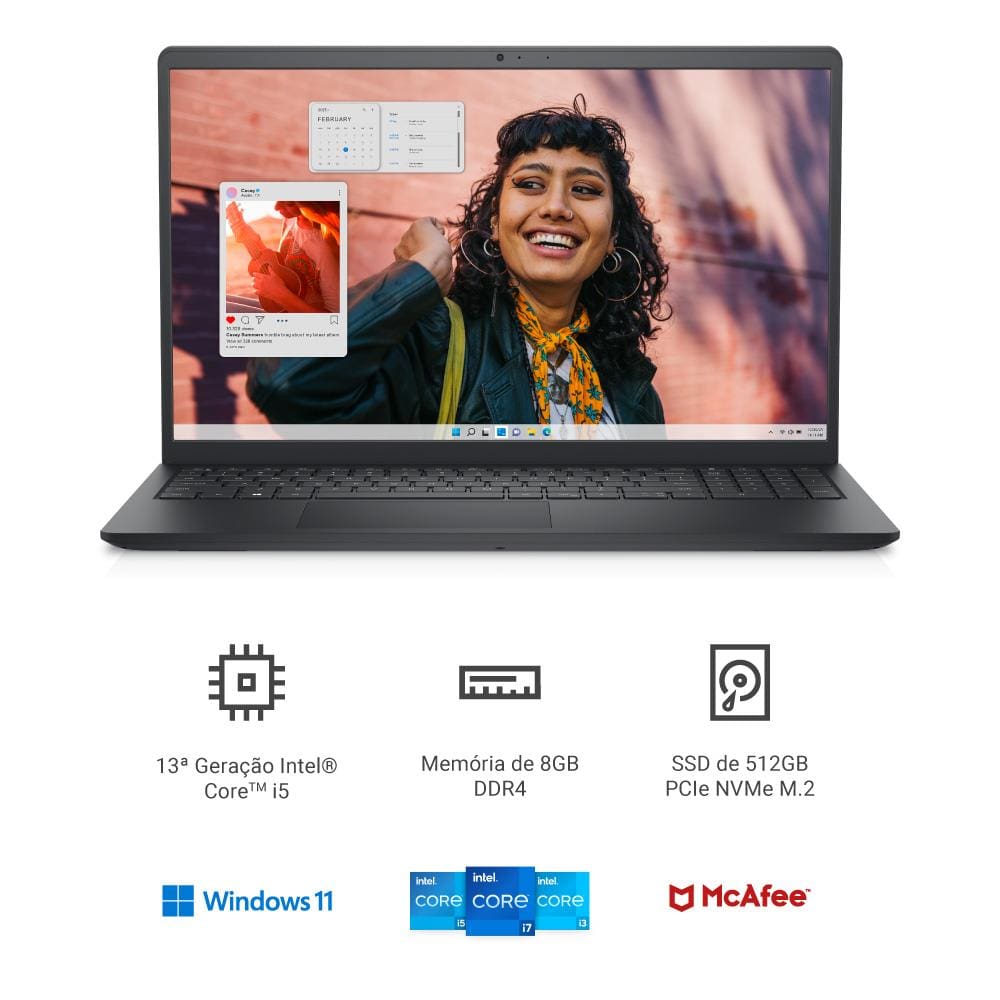 Notebook Dell Intel Core i5 8GB | Casas Bahia
