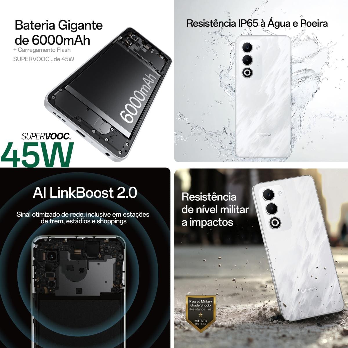 Smartphone OPPO A5 5G Tela 6.67