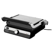 Grill Elétrico Black+Decker G1500G Gourmand Gris 1500W Abertura 180° Chapas Removíveis Antiaderente Inox