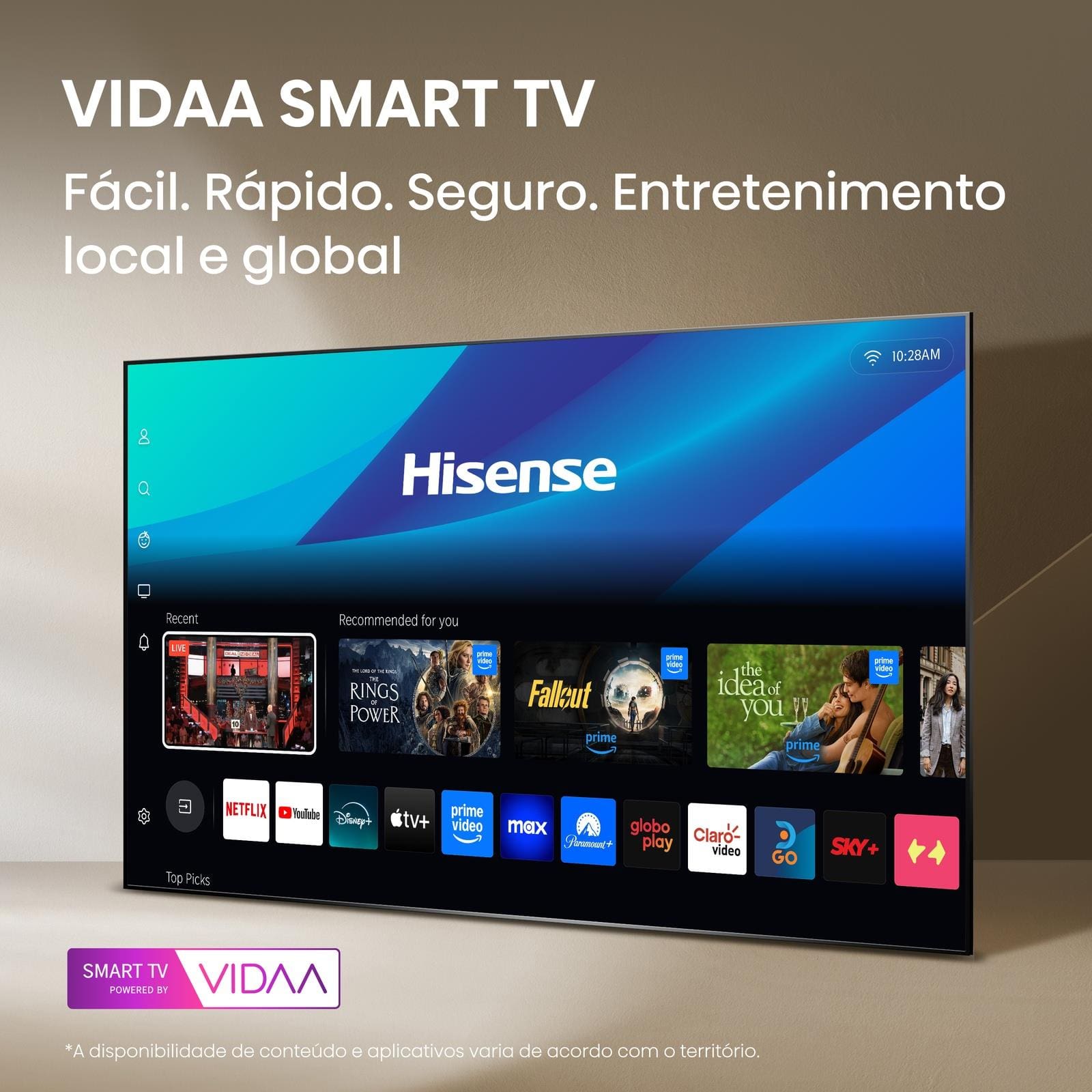Smart TV 40” Hisense 40A4NV Full | Casas Bahia