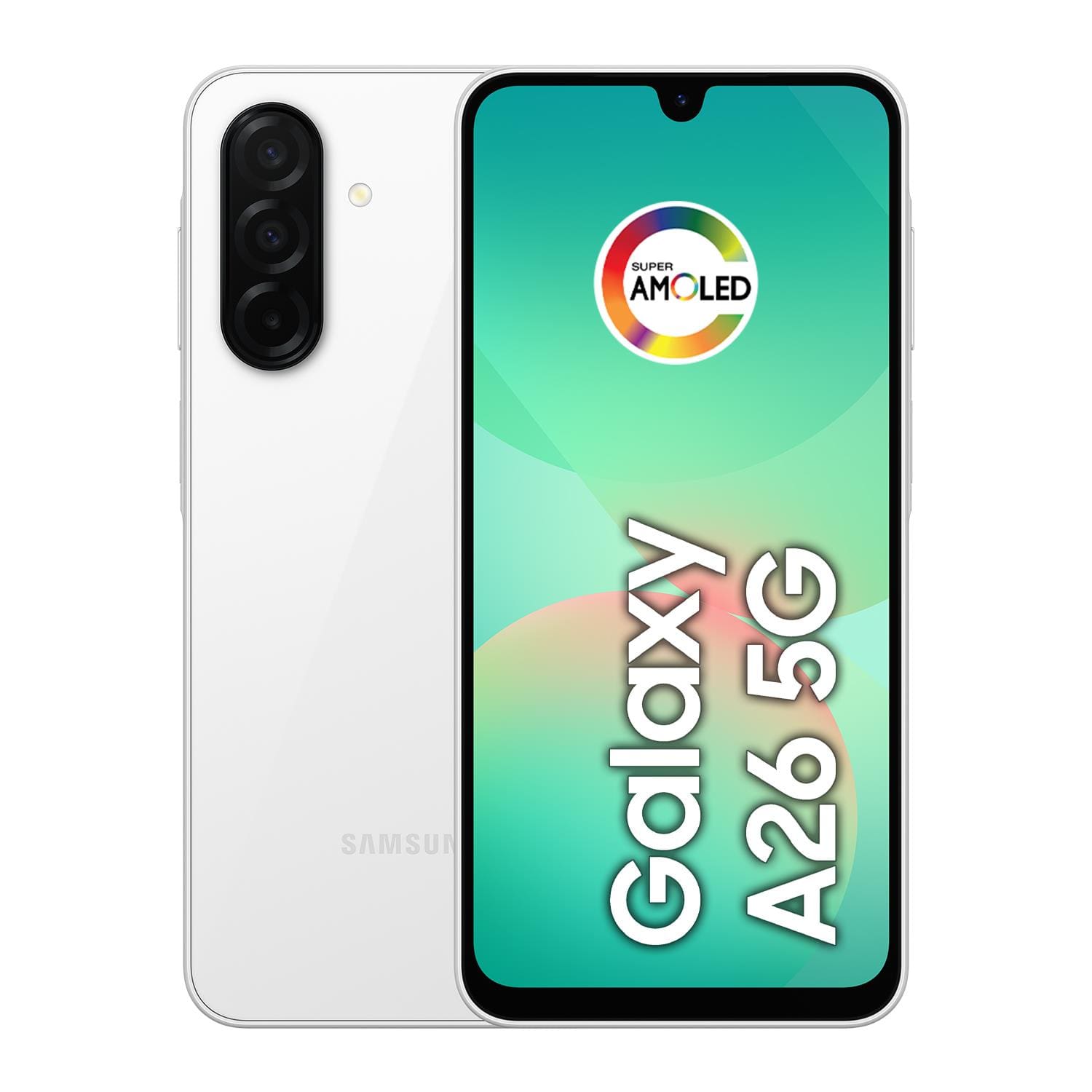 Smartphone Samsung Galaxy A26 5G 256GB 8GB RAM Tela 6.7” Câmera Tripla 50MP Branco