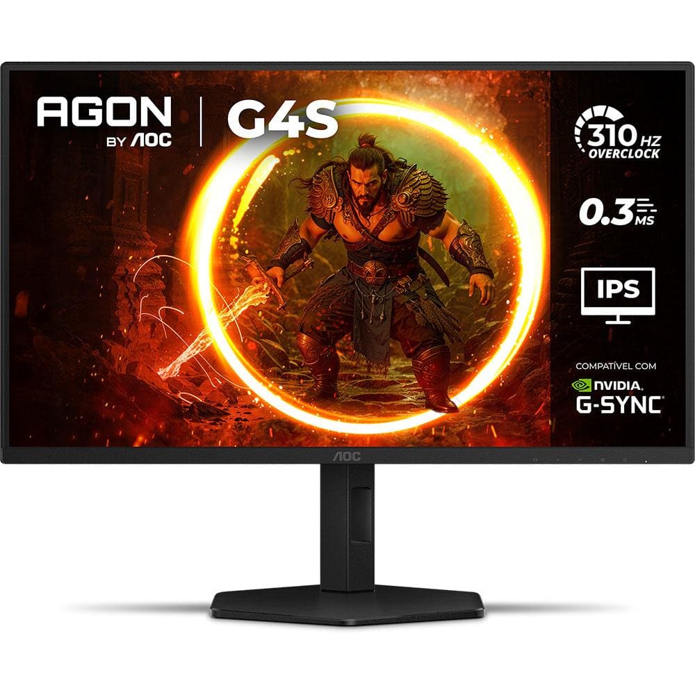 Monitor Gamer 24,5” LED AOC AGON 25G4S Full HD 310Hz OC 0,3ms Dark Boost Preto