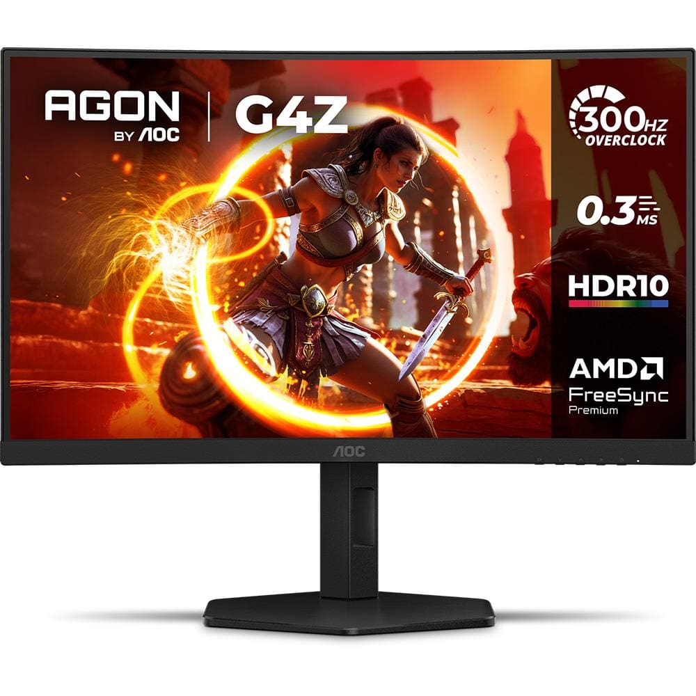 Monitor Gamer Curvo 27” LED AOC AGON C27G4SZ Full HD 300Hz AMD FreeSync Premium Preto