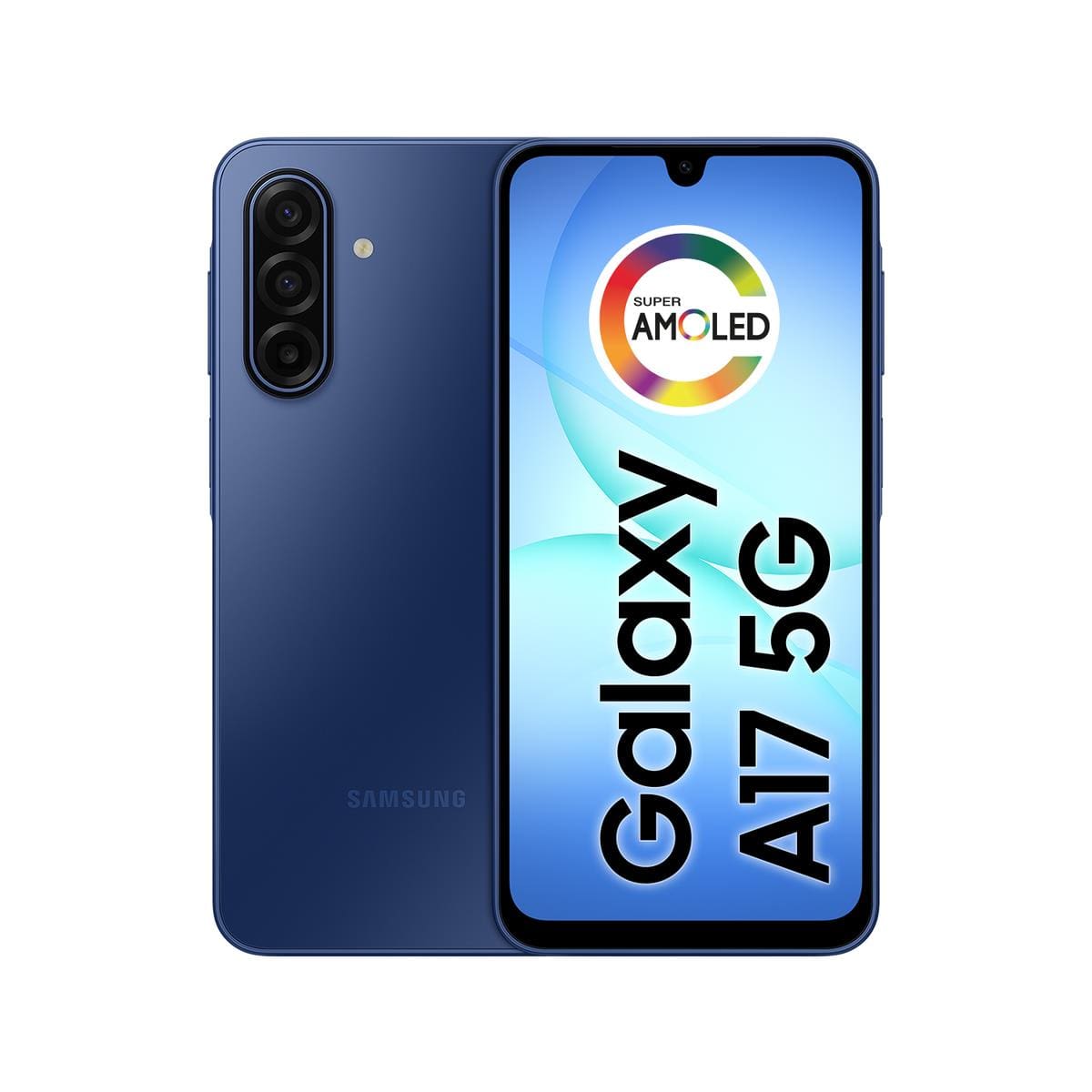Smartphone Samsung Galaxy A17 5G 128GB 6,7” Super AMOLED Câmera Tripla 50MP IA Gemini Azul