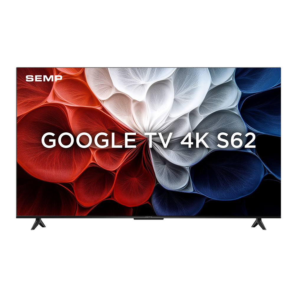 Smart TV 65” 4K Semp 65S62 Google TV Processador AiPQ Dolby Audio Preta