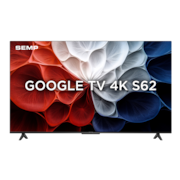 Smart TV 65" 4K Semp 65S62 Google TV Processador AiPQ Dolby Audio Preta