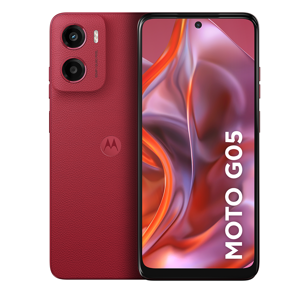 Smartphone Motorola Moto G05 4G Tela 6,7” HD+ 256GB Câmera 50MP Vermelho
