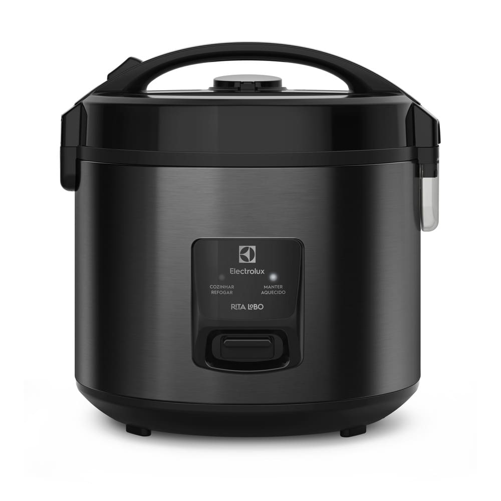 Panela Elétrica Electrolux ERC30 Efficient 700W 2em1 Rita Lobo 3,5L Visor Glass Inox Preto