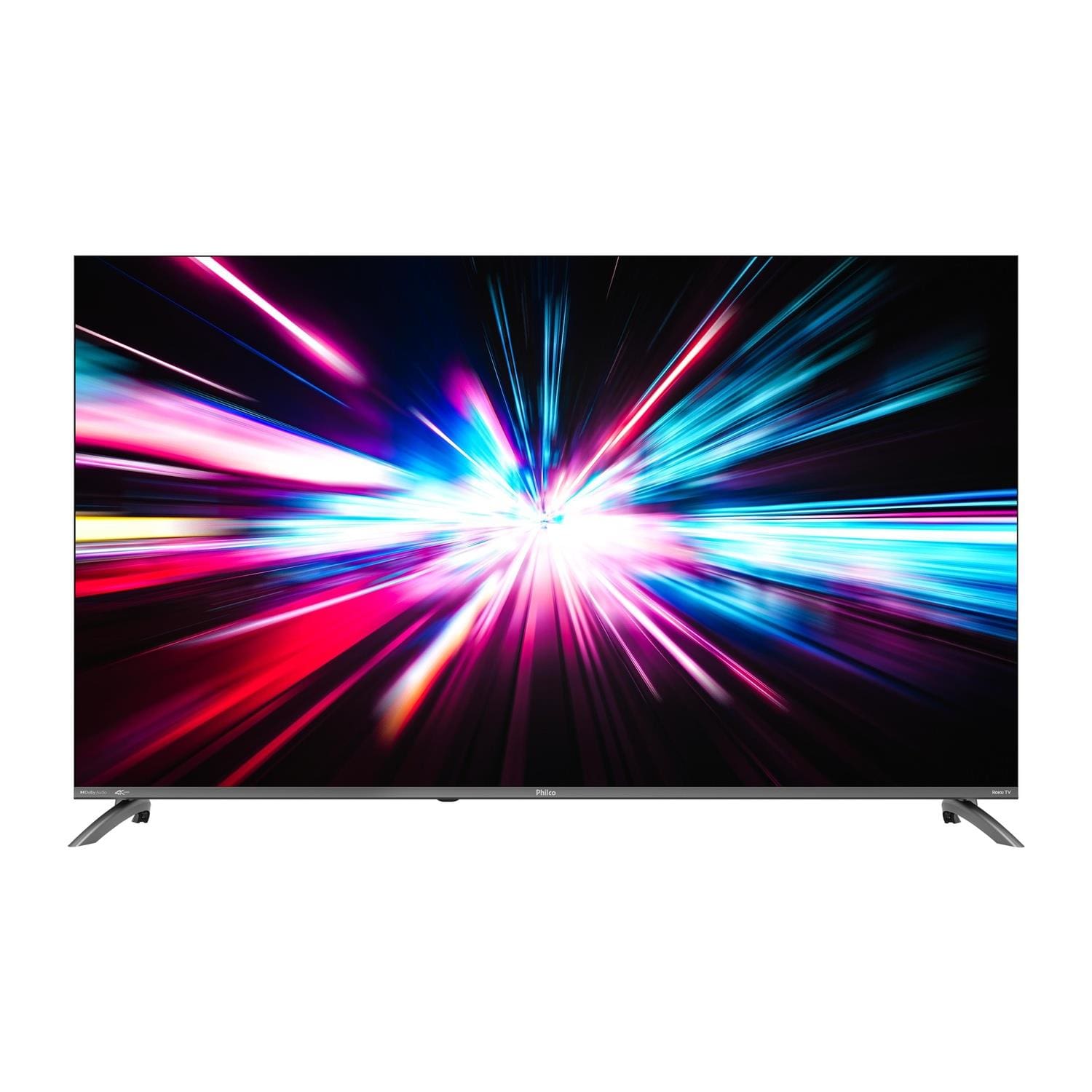 Smart TV Philco 55” 4K UHD P55CRA Roku TV Dolby Audio Quad Core Space Gray