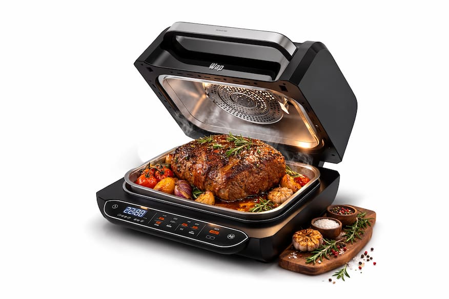 Fritadeira Elétrica Airfry Wap Barbecue Heat Digital Prosdócimo WC AB1030 6,6L 1700w Preto - 110V