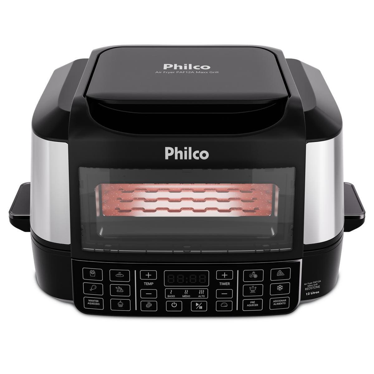 Fritadeira Elétrica Air Fryer Philco Oven PAF12A 12L Grill Preta - 220V