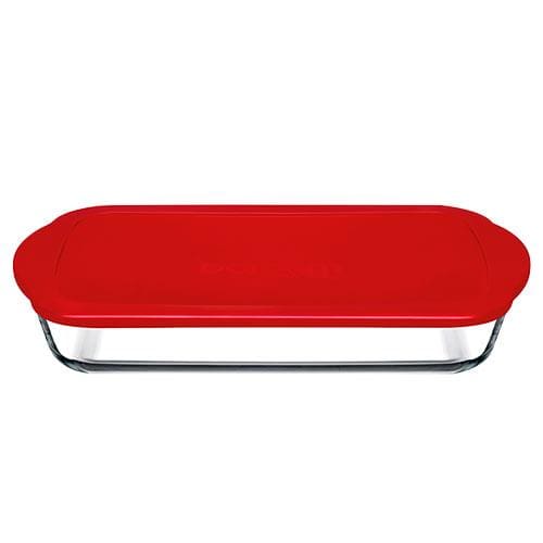 Assadeira Pasabahce Retangular com Tampa 3,85L