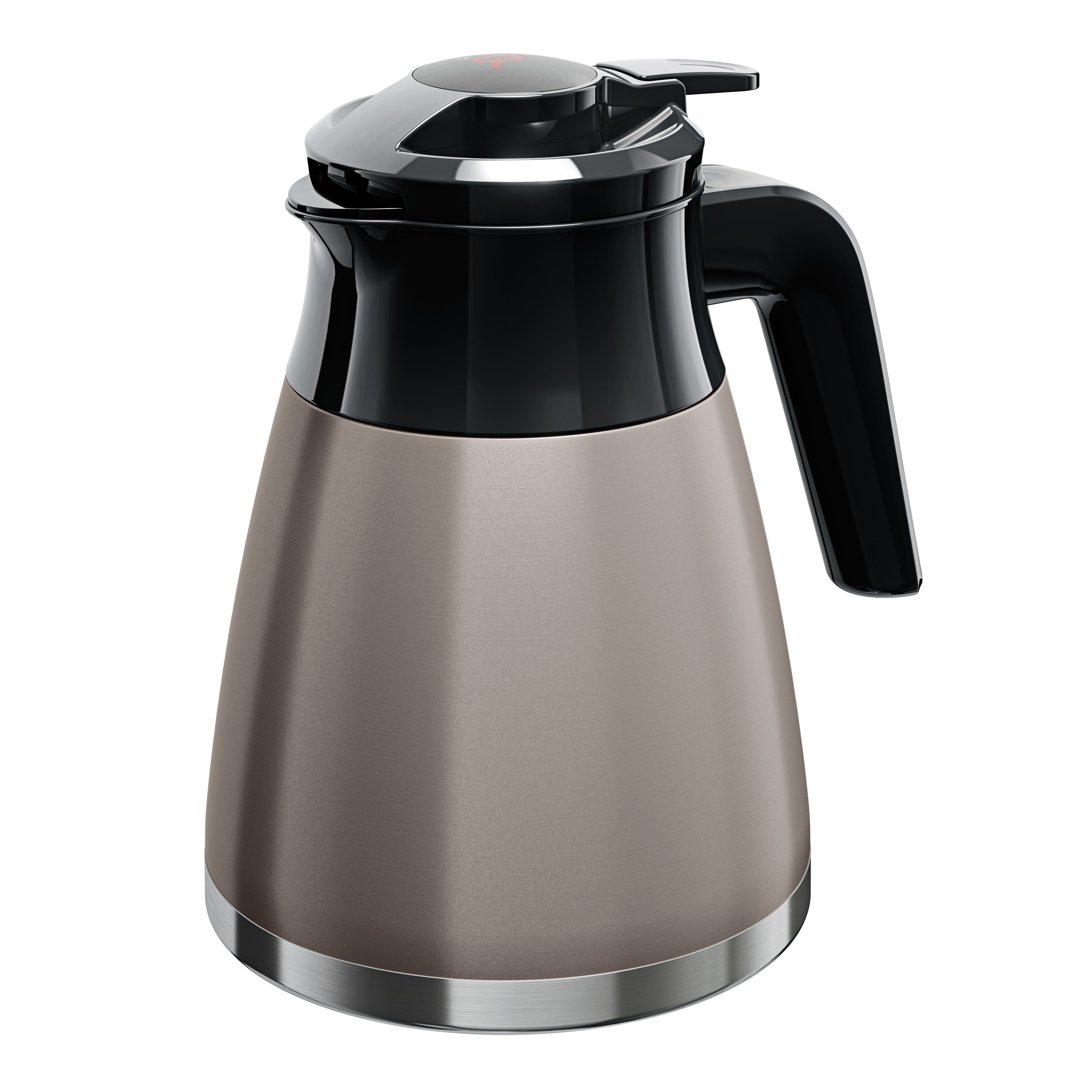 Bule Thermo Touch Euro Home 1,3L Cinza Inox