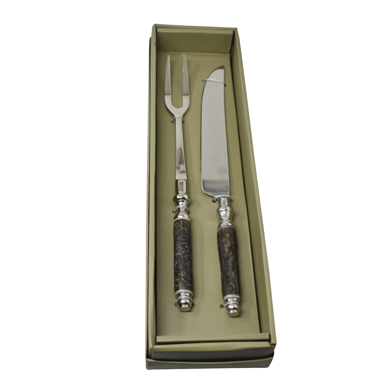 Conjunto Trinchante Arvoredo Fracalanza em Aço Inox com Faca e Garfo 2 Peças