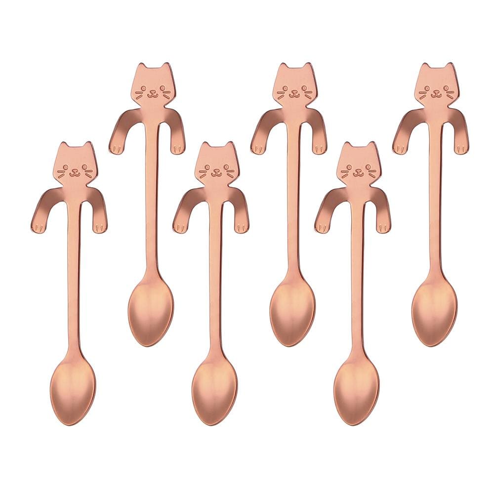 Jogo de Colheres L Hermitage Delicat Inox 6 Peças Cobre