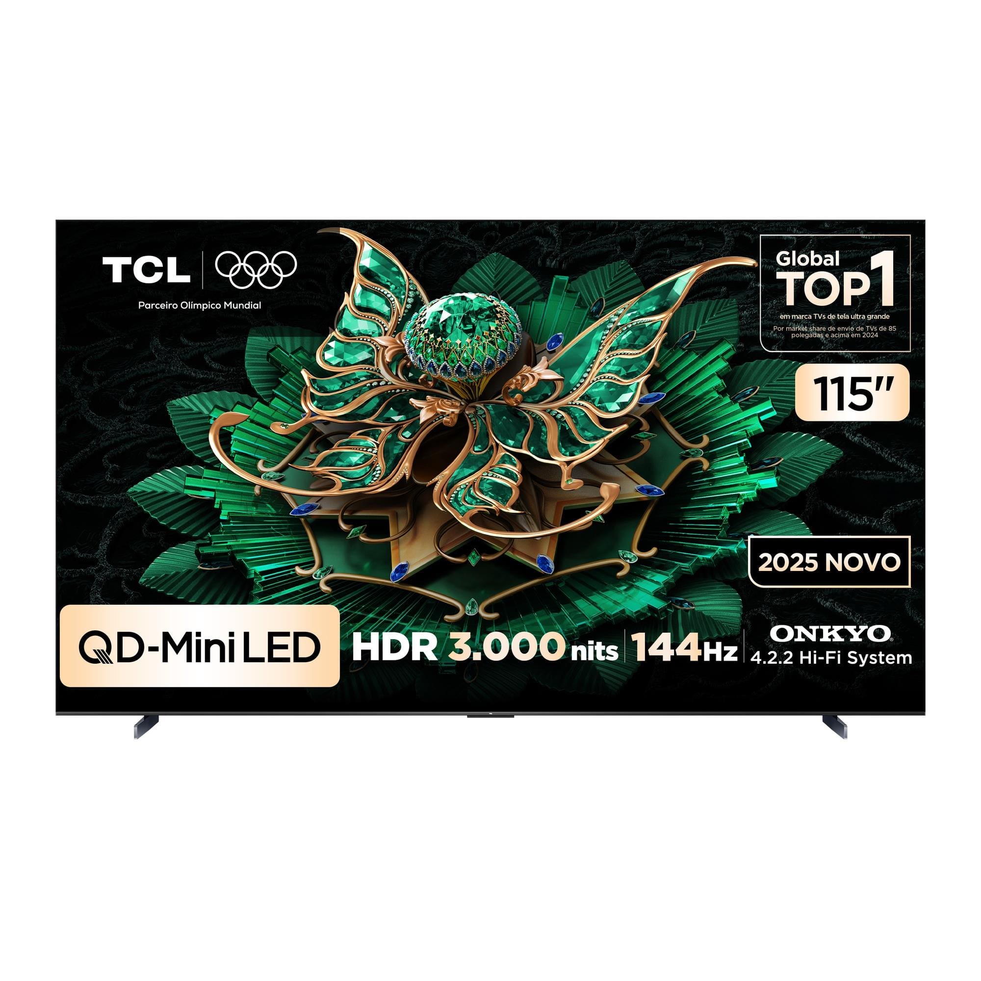 Smart TV 115” 4K TCL 115C7K Ultra HD QD- Mini LED 144 Hz Google TV