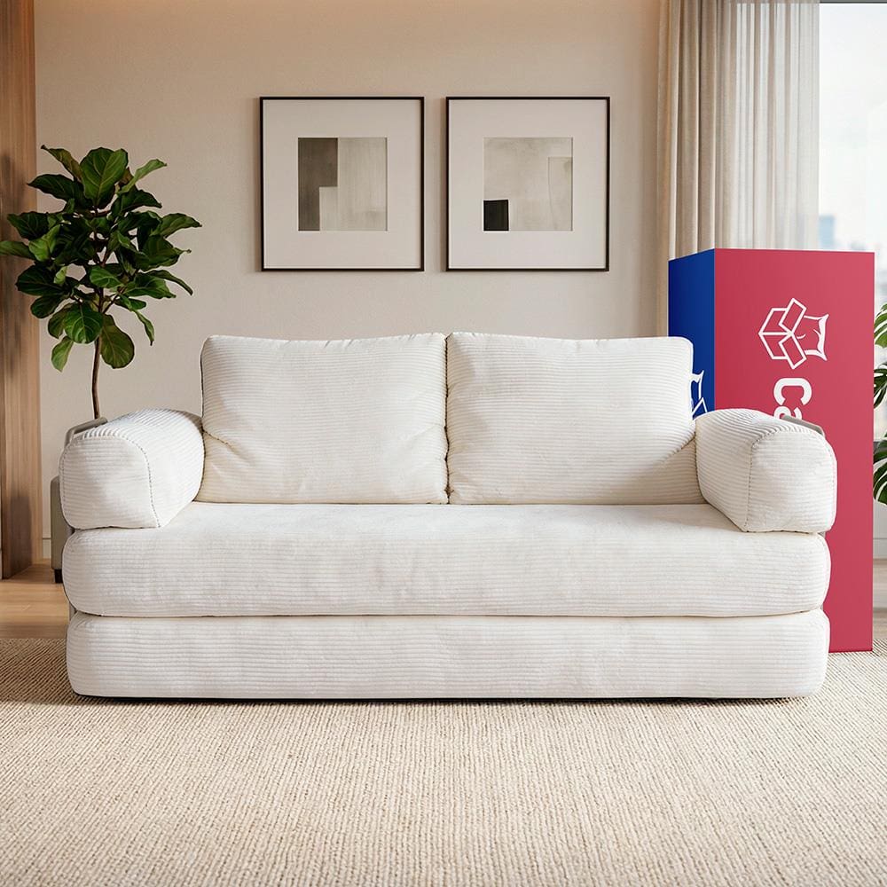 Sofá-Cama 3 Lugares inBox SmartBox 1.88m AirPress Compacto XpandTech Espuma D33 Velourê