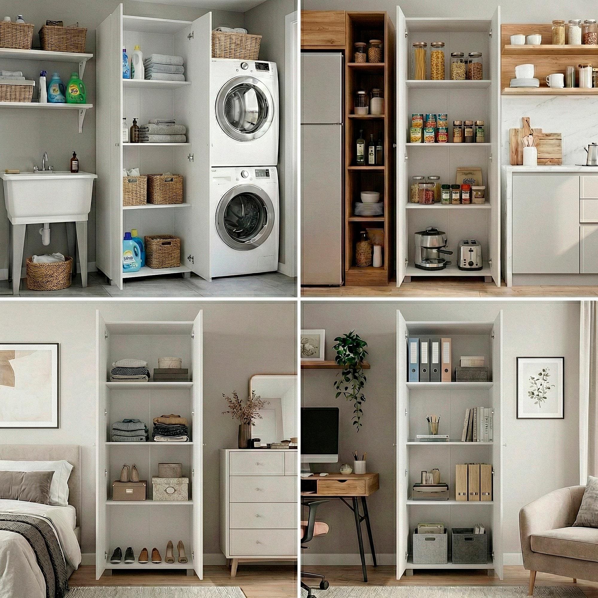 Armário Multiuso Bartira New Clean Branco | Casas Bahia