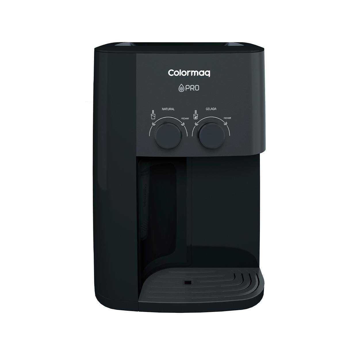 Purificador de Água Colormaq Pro Água Natural e Gelada Sistema com Compressor Grafito - 110V