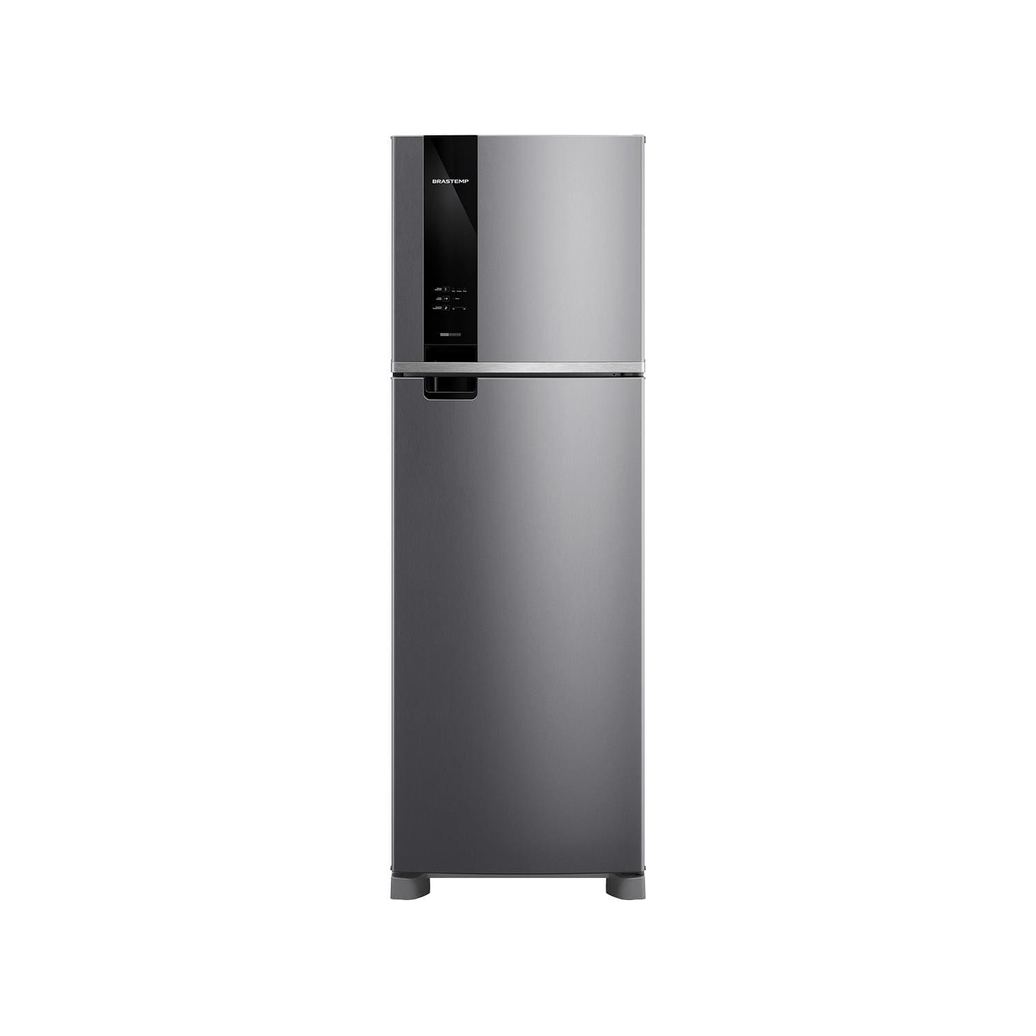 Geladeira Brastemp BR52MK 415L Duplex Inverter Frost Free Inox