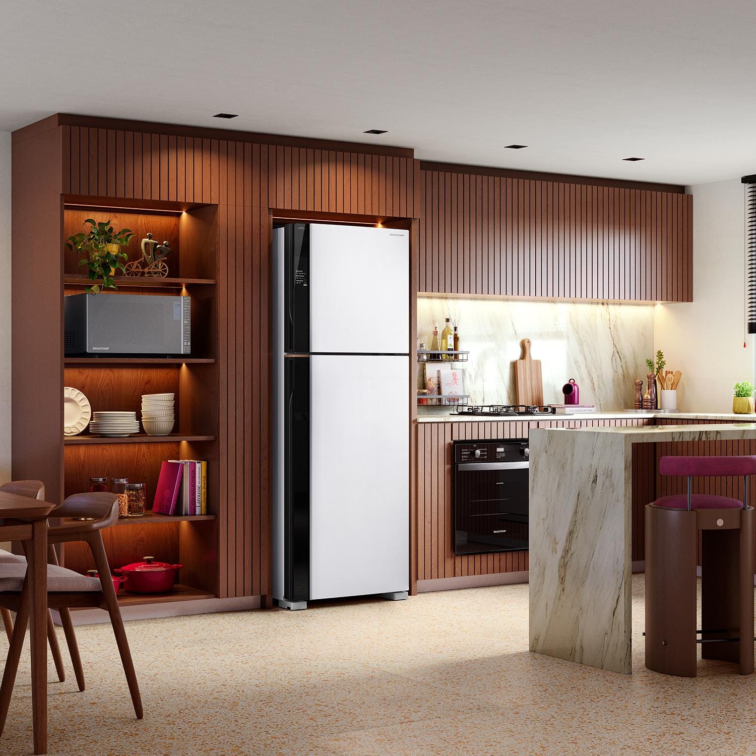 Geladeira Brastemp BRM62AB Smart Frost Free Duplex 512L Branca