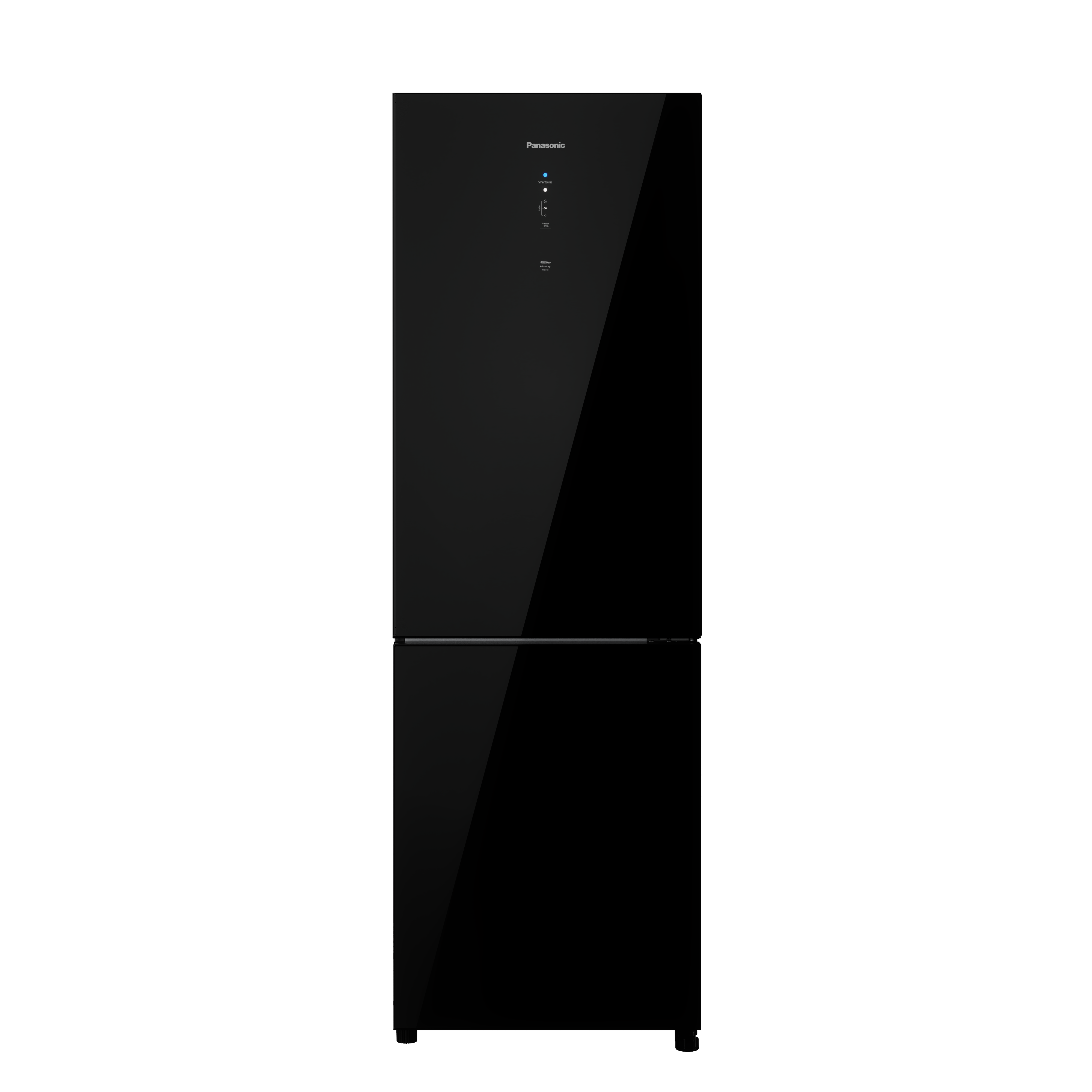 Geladeira Panasonic 407L Bottom Freezer BB41B Black Glass