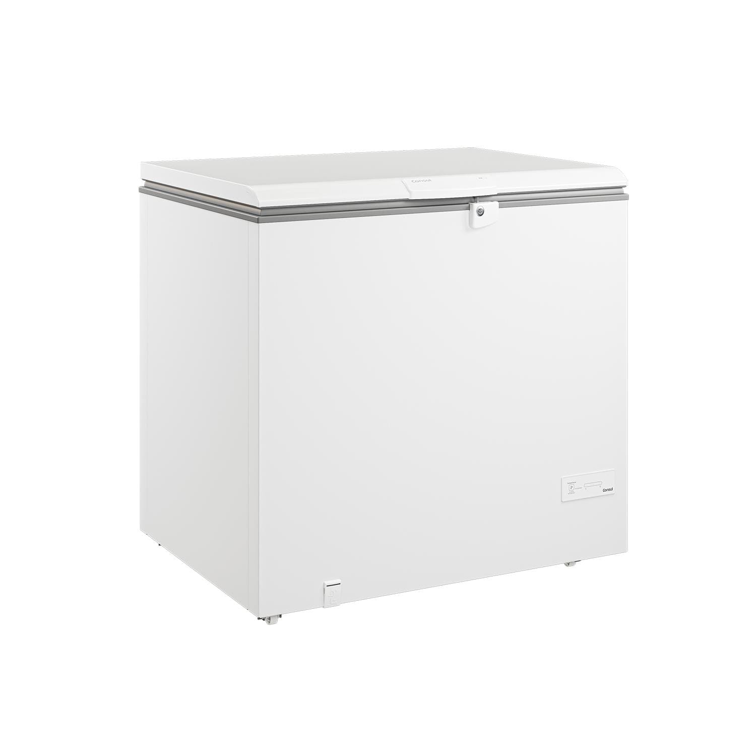 Freezer Horizontal Consul CHA31MB 307L Branco Super Frio Porta com Chave